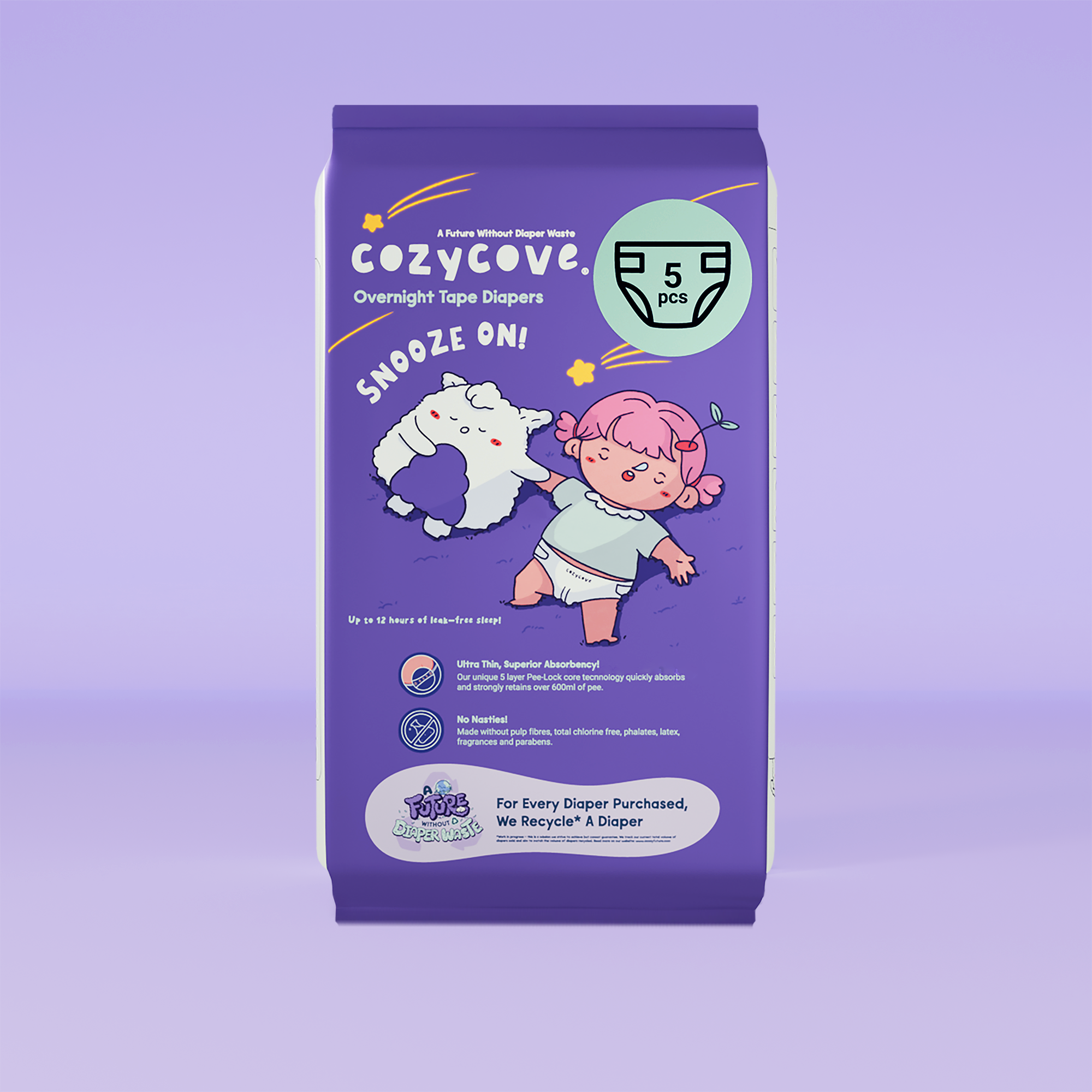 Snooze On Travel Pack Overnight Tape Diapers