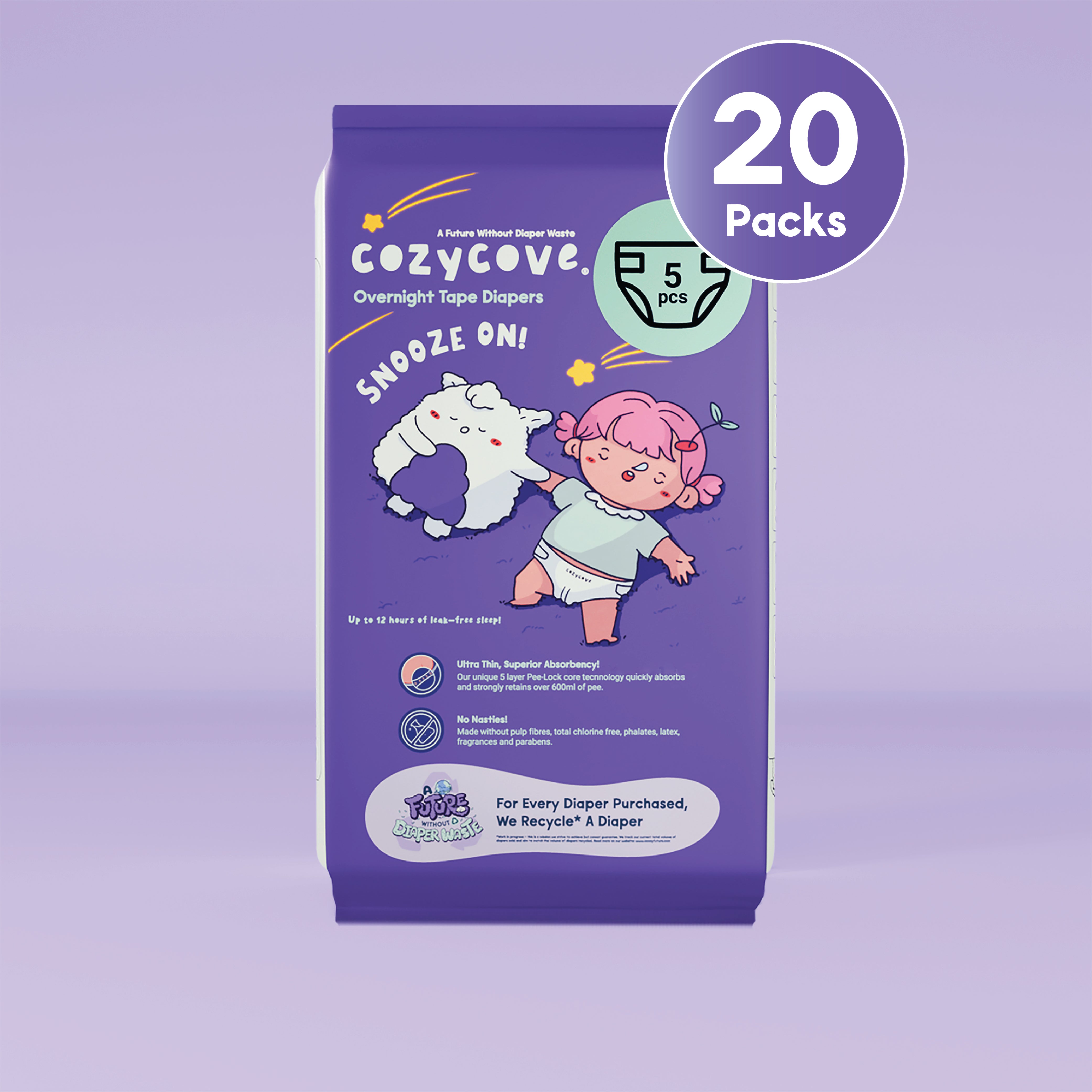 Snooze On Overnight Tape Diapers
