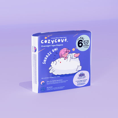 Snooze On Overnight Diaper Tape - Size 6 - Carton 80 pcs