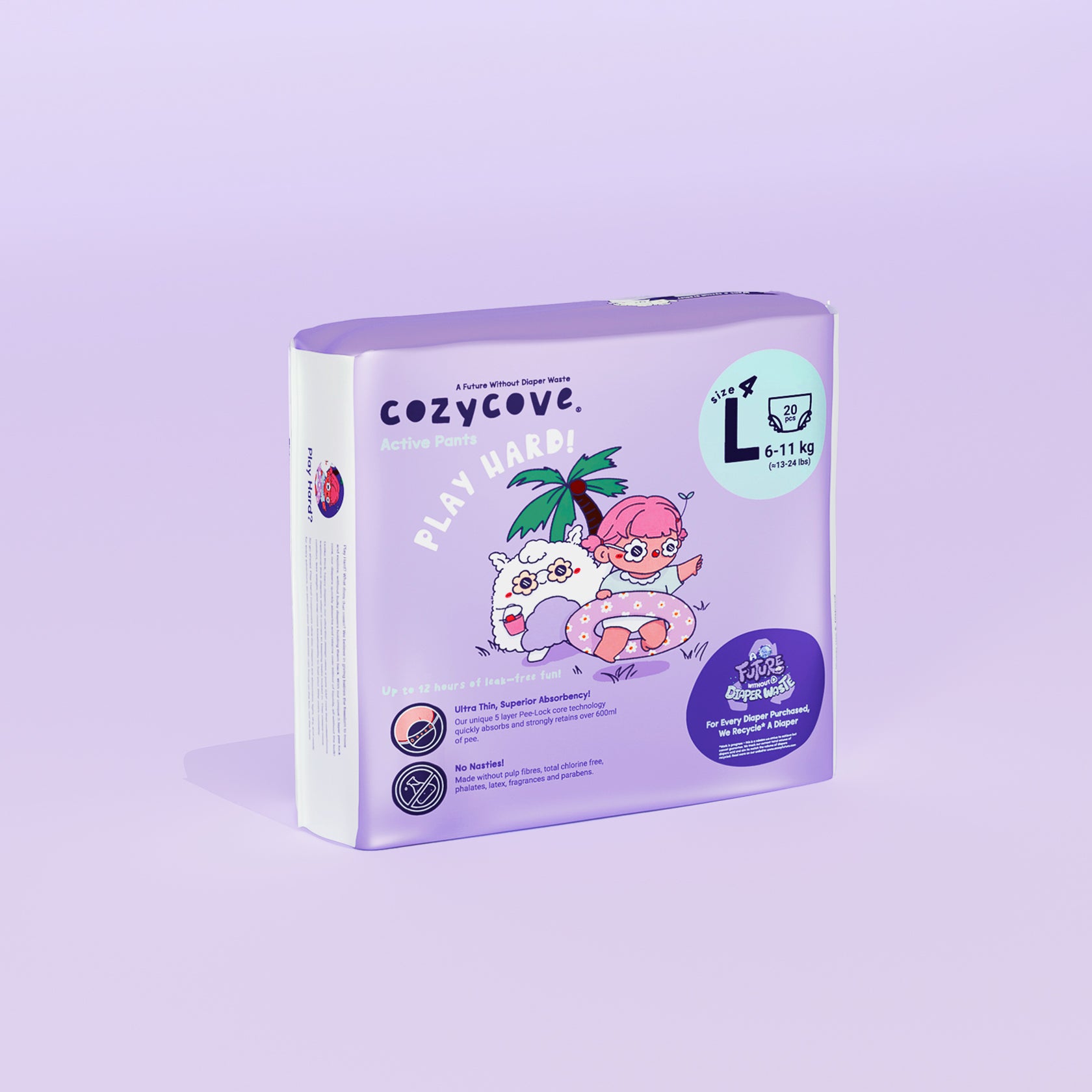 Play Hard Active Diaper Pants - Size 4 - Carton 80 pcs